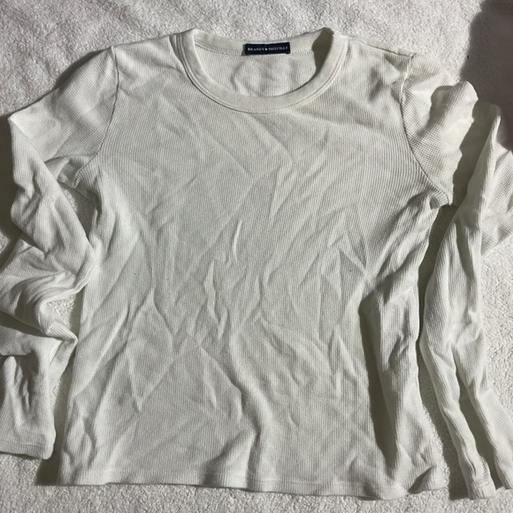 Brandy Melville Tops - Brandy Melville whiteish Cream Long Sleeve Tee